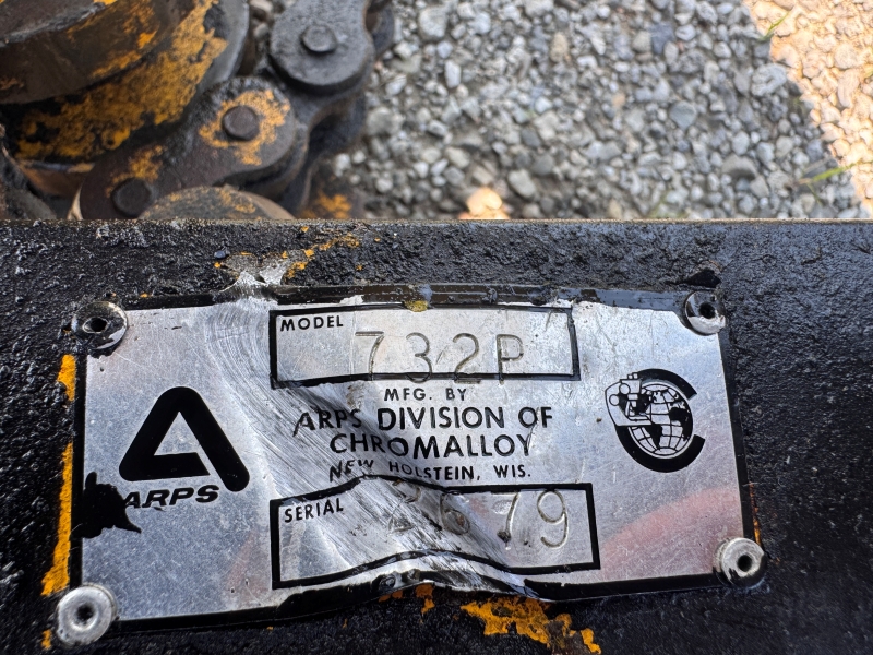 Used ARPS 732P backhoe attachment at Baker & Sons Equipment in Ohio
