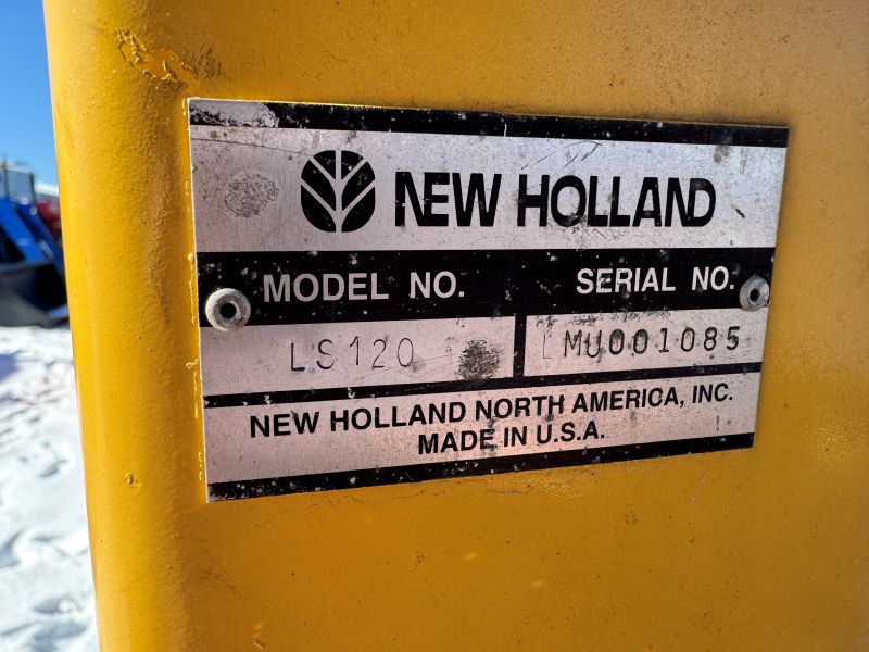 2002 New Holland LS120 skidsteer for sale at Baker and Sons in ohio