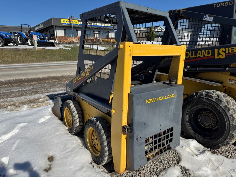 2002 New Holland LS120 skidsteer for sale at Baker and Sons in ohio