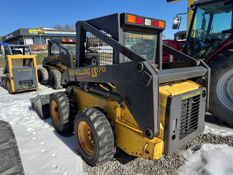 2001 New Holland LS170 skidsteer for sale at Baker and Sons Equipment in Lewisville, Ohio