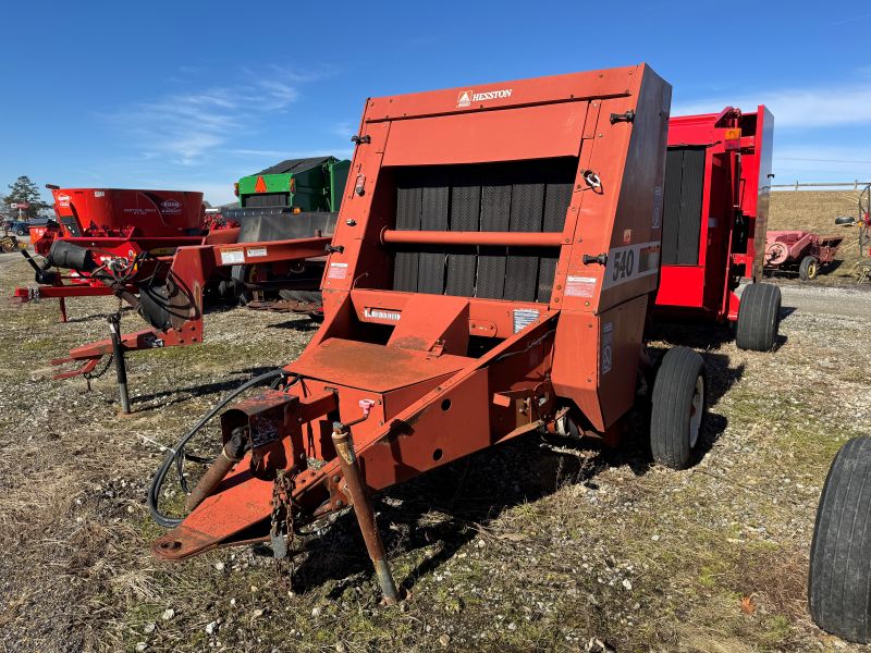 Used Hesston 540 round baler for sale at Baker and Sons in Ohio