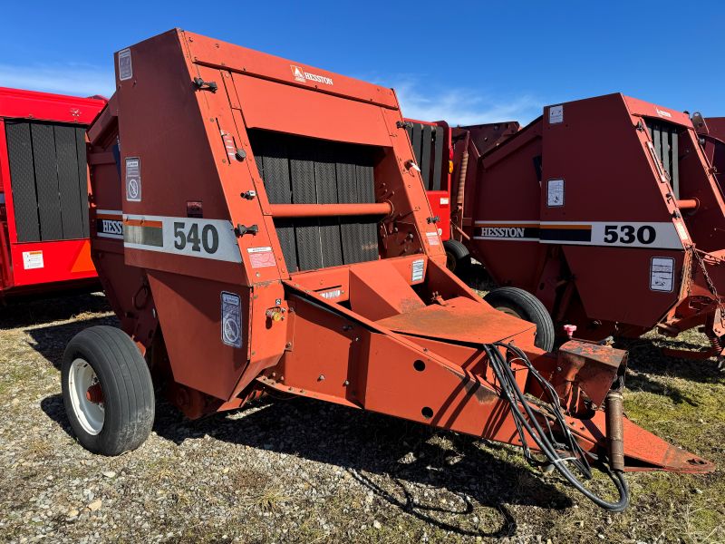 Used Hesston 540 round baler for sale at Baker and Sons in Ohio