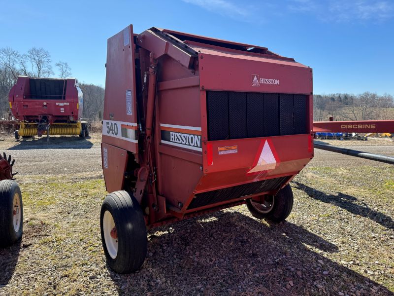 Used Hesston 540 round baler for sale at Baker and Sons in Ohio