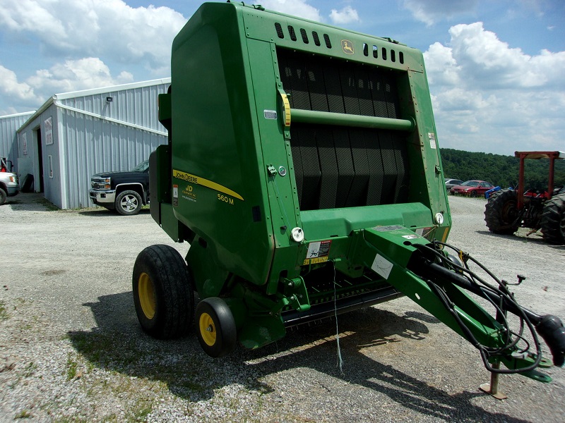 2018 john deere 560m round baler for sale at baker & sons equipment in ohio