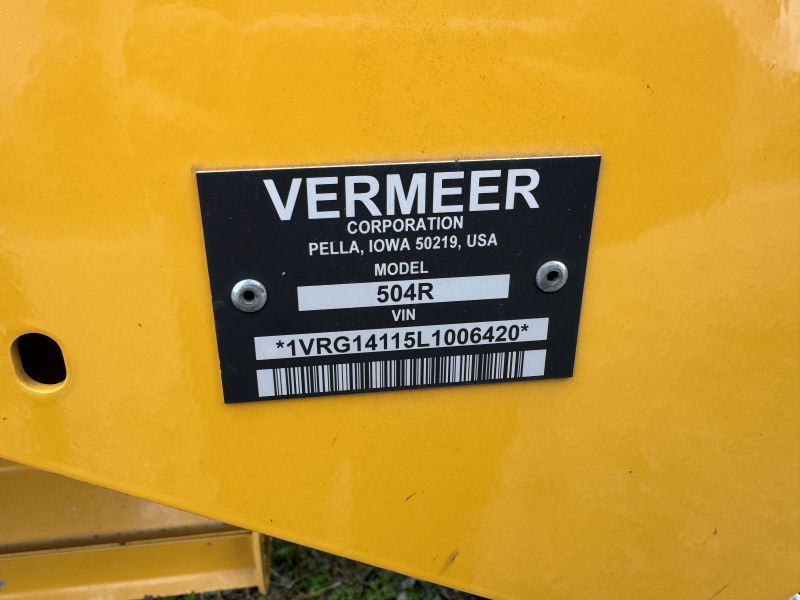 Vermeer 504R round baler in stock at Baker and Sons in Ohio