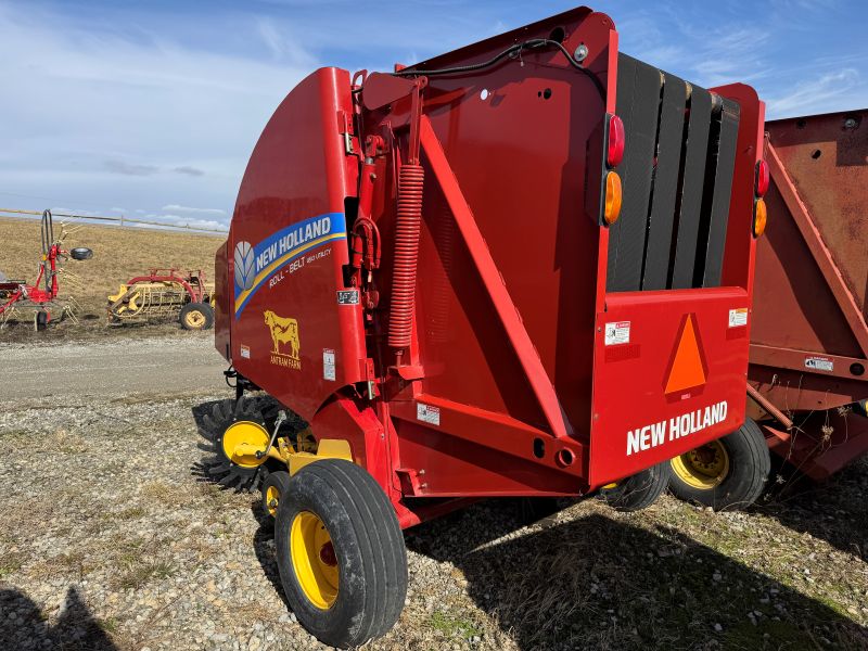 2011 New Holland RB450U round baler for sale at Baker and Sons Equipment in Ohio