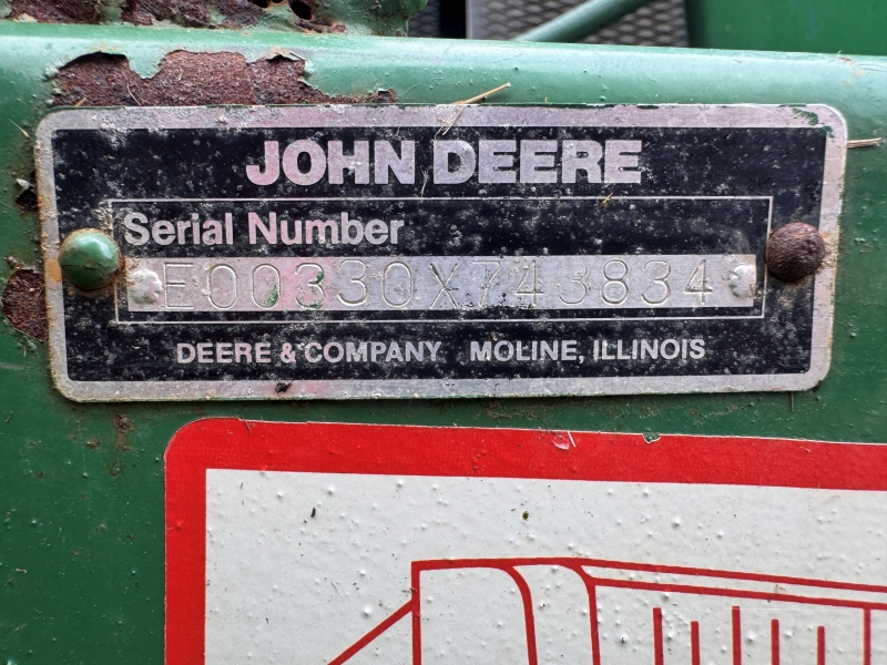 1986 John Deere 330 round baler at Baker & Sons Equipment in Ohio