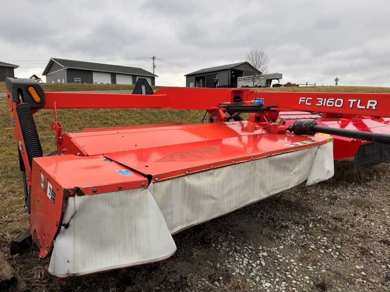 2016 Kuhn FC3160TLR disc mower conditioner in stock at Baker and Sons in ohio