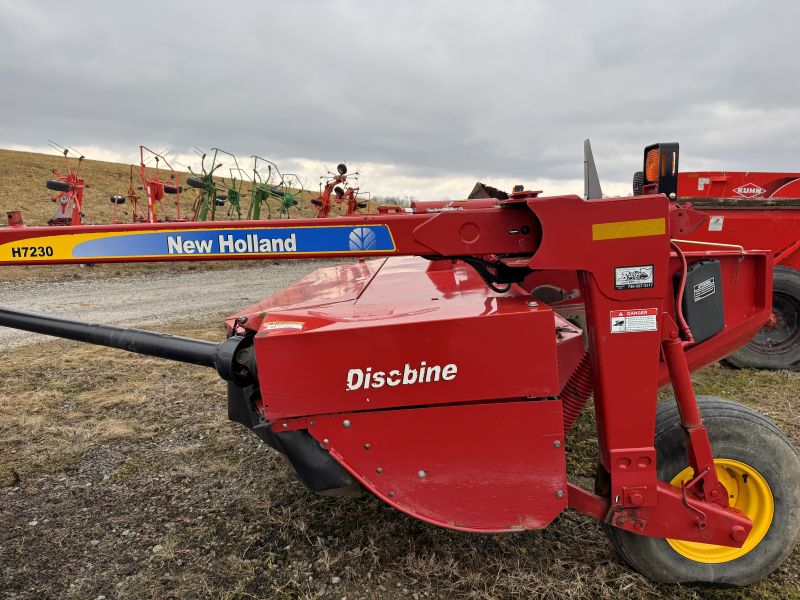 2014 New Holland H7230 disc mower conditioner for sale at Baker and Sons in Ohio