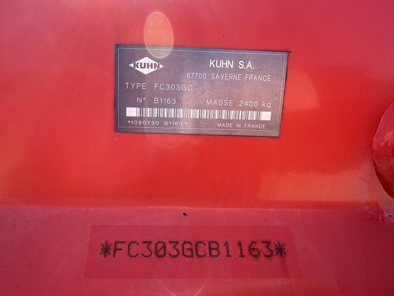 2013 Kuhn FC303GC disc mower conditioner in stock at baker and sons equipment in ohio