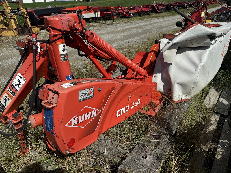 Used Kuhn GMD280 disc mower for sale at Baker and Sons in Ohio