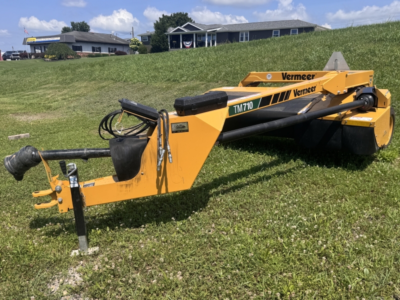 2023 Vermeer TM710 disc mower for sale at Baker & Sons Equipment in Ohio