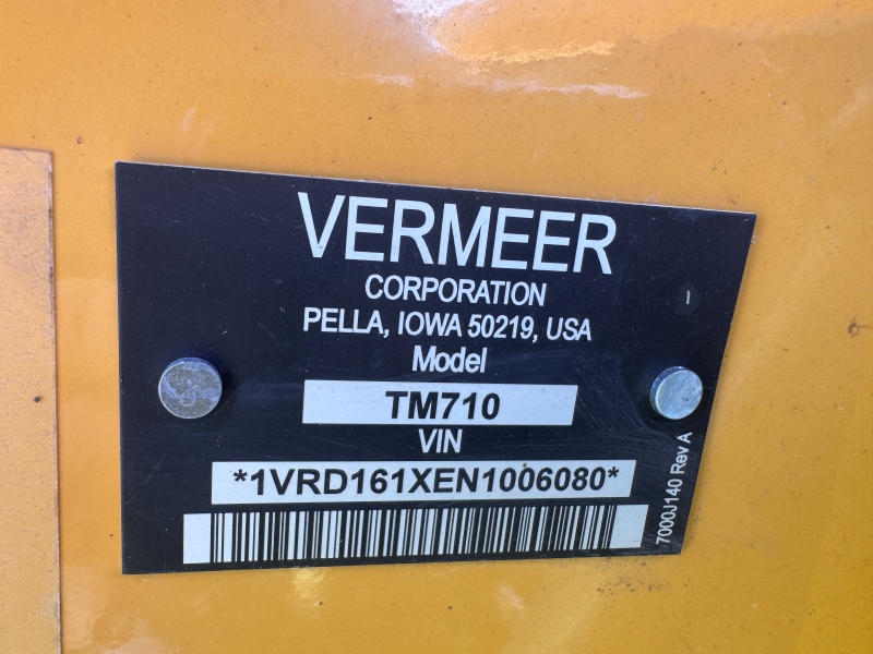 2023 Vermeer TM710 disc mower for sale at Baker and Sons in Ohio