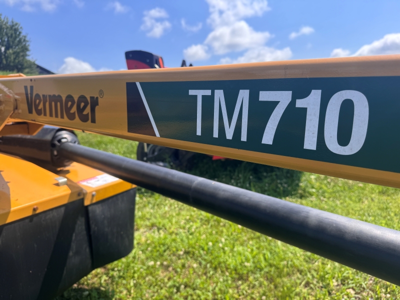 2023 Vermeer TM710 disc mower for sale at Baker and Sons in Ohio