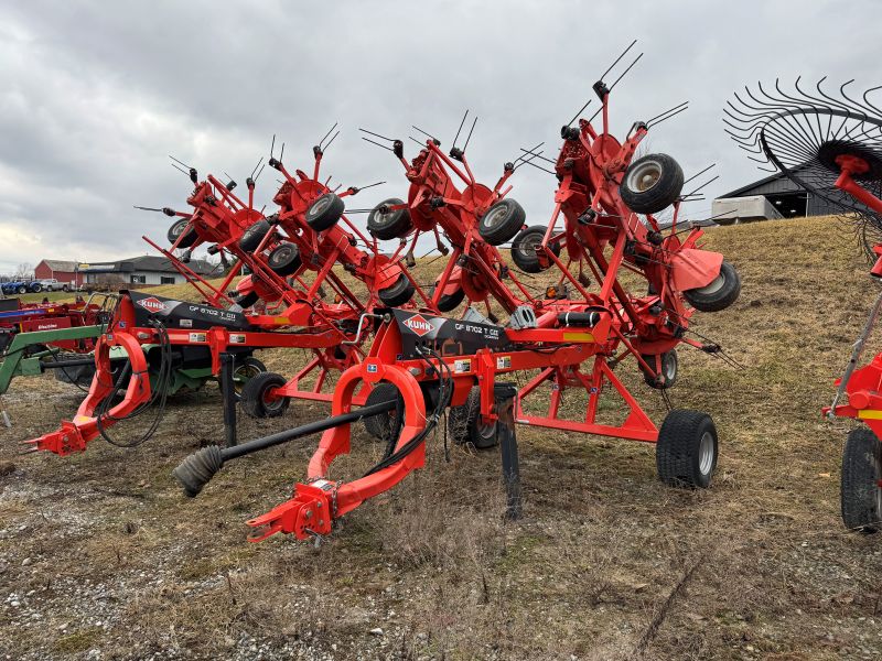 used Kuhn GF8702TGII tedder for sale at Baker & Sons in Ohio