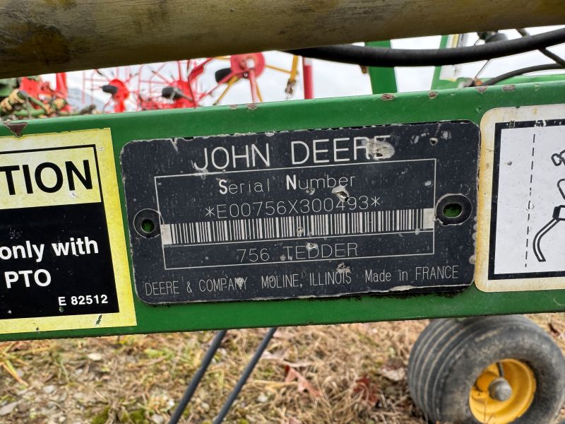 Used John Deere 756 tedder at Baker & Sons Equipment in Ohio