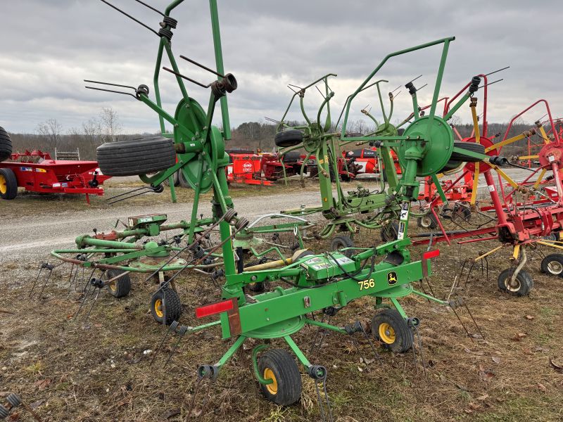 Used John Deere 756 tedder at Baker & Sons Equipment in Ohio