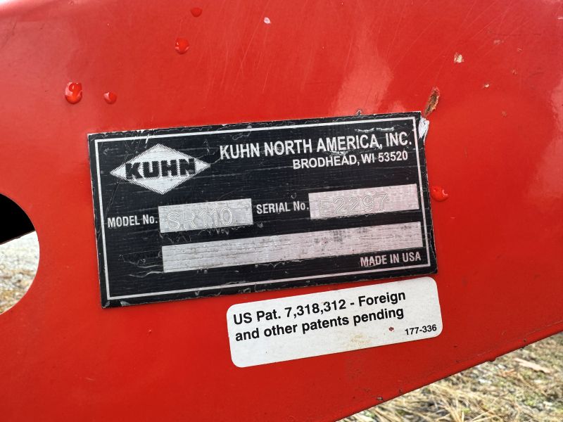 Used Kuhn SR110 rake in stock at Baker and Sons Equipment in Ohio