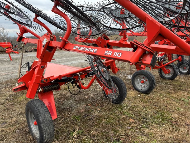 Used Kuhn SR110 rake in stock at Baker and Sons Equipment in Ohio