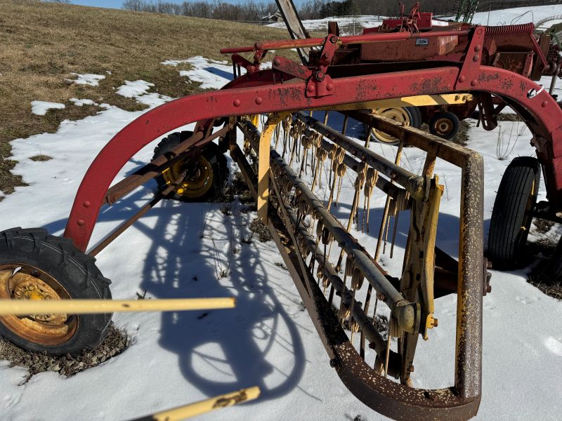 Used New Holland 55 rake in stock at baker and sons in ohio