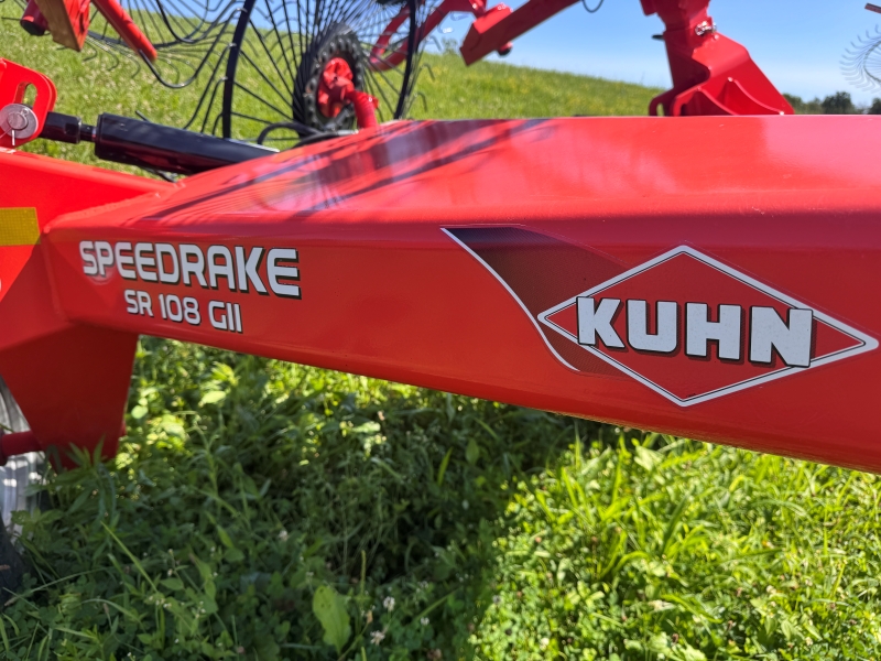 2017 Kuhn SR108GII rake for sale at Baker & Sons Equipment in Ohio