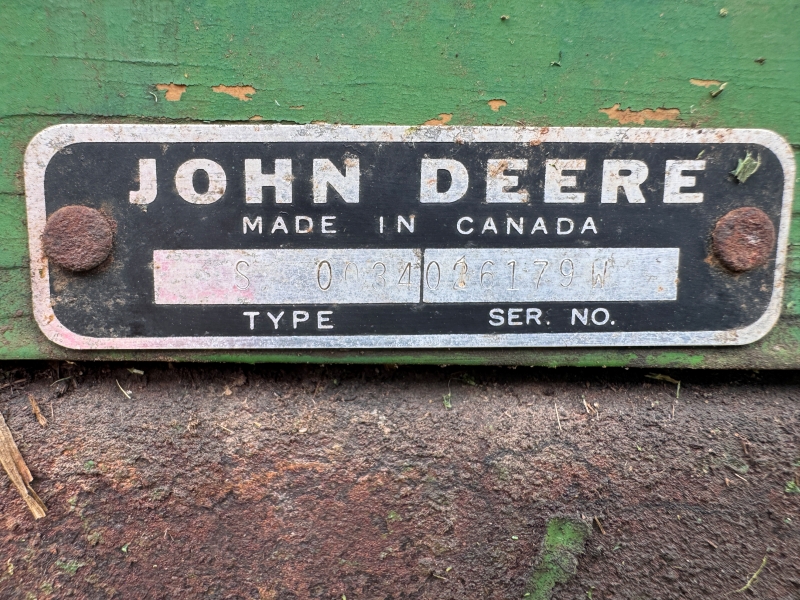 1968 John Deere 34 manure spreader at Baker & Sons Equipment in Ohio