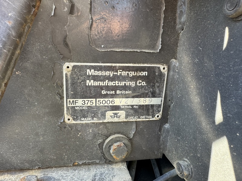 1987 massey ferguson 375 tractor for sale at baker and sons equipment in ohio