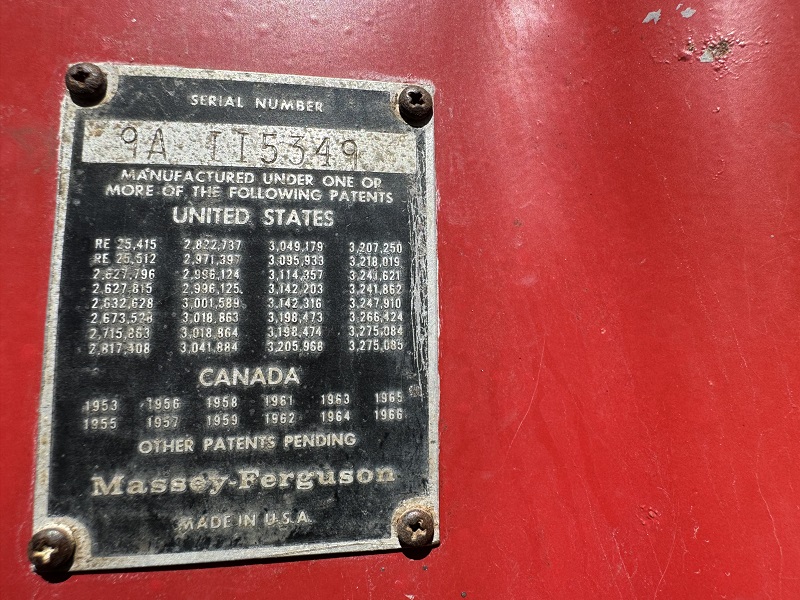 1971 Massey Ferguson 135-2 tractor at Baker & Sons Equipment in Ohio