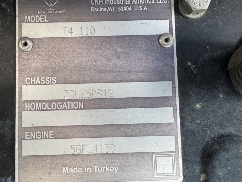 2016 New Holland T4.110 tractor for sale at Baker and Sons Equipment in Ohio.