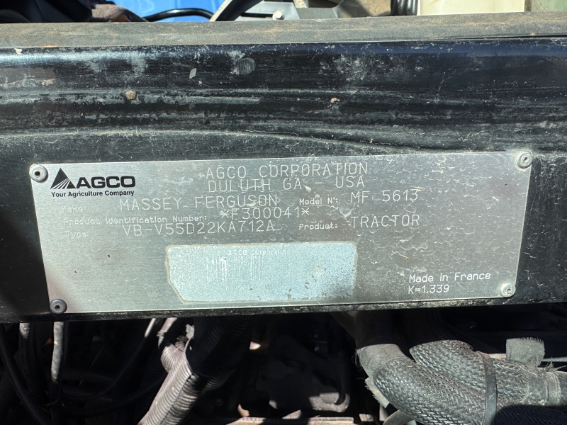 2016 Massey Ferguson 5613 tractor at Baker & Sons Equipment in Ohio