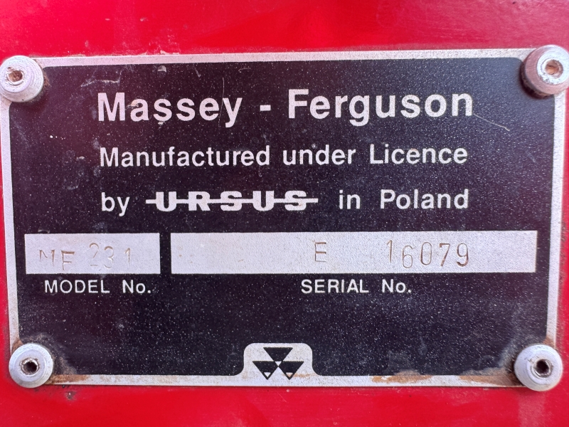 1996 Massey Ferguson 231 tractor at Baker & Sons Equipment in Ohio