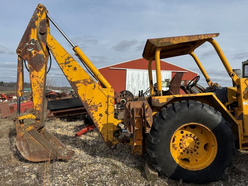 Used John Deere 500C tractor loader backhoe for sale at Baker & Sons Equipment in Lewisville, Ohio