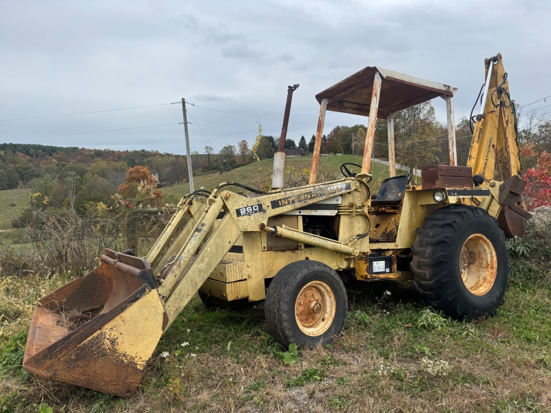 Used IH 260A tractor loader backhoe for sale at Baker & Sons Equipment in Ohio