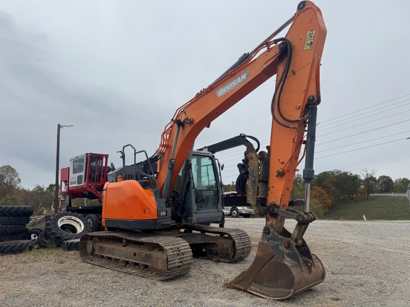 Used Doosan DX140LCR-5 excavator at Baker & Sons Equipment in Ohio