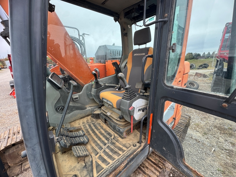 Used Doosan DX140LCR-5 excavator for sale at Baker and Sons Equipment in Ohio