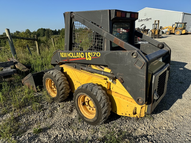 2001 New Holland LS170 track skidsteer for sale at Baker & Sons Equipment in Lewisville, Ohio