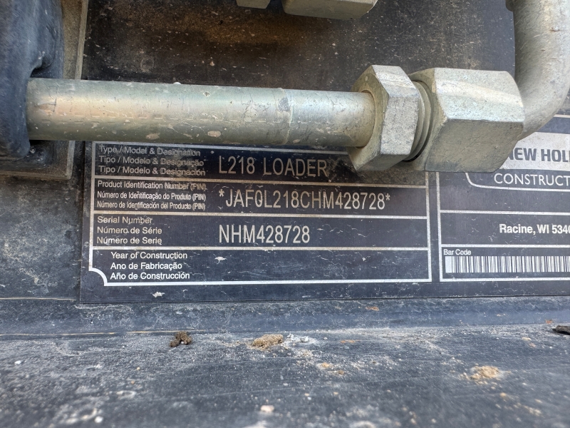 2017 New Holland L218 skidsteer for sale at Baker & Sons Equipment in Ohio