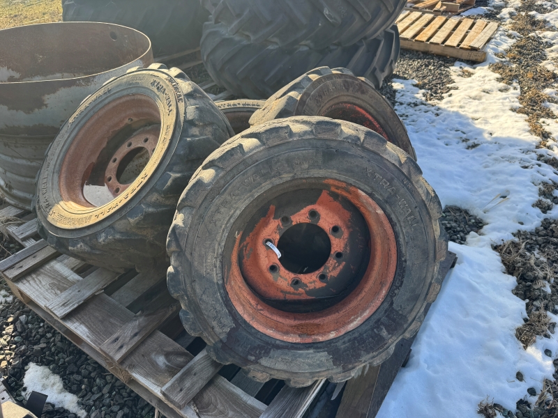 Used Solideal 10X16.5 skidsteer tires for sale at Baker & Sons Equipment in Ohio