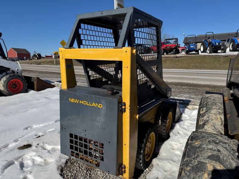 2002 New Holland LS120 skidsteer for sale at Baker and Sons in ohio