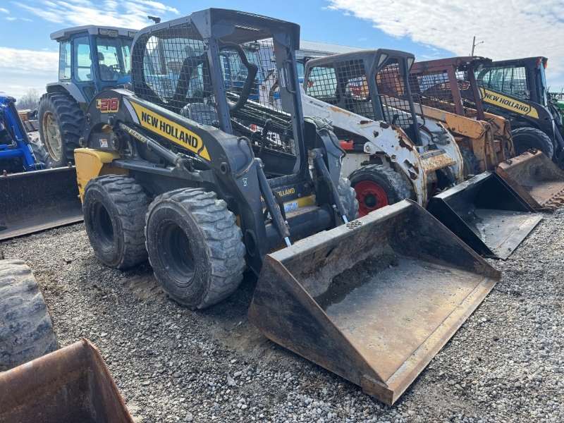 2017 New Holland L218 skidsteer in stock at Baker & Sons Equipment in Ohio