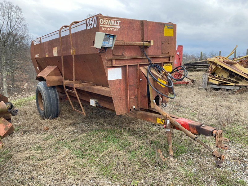 1996 Oswalt 250 tmr mixer for sale at baker and sons equipment in ohio