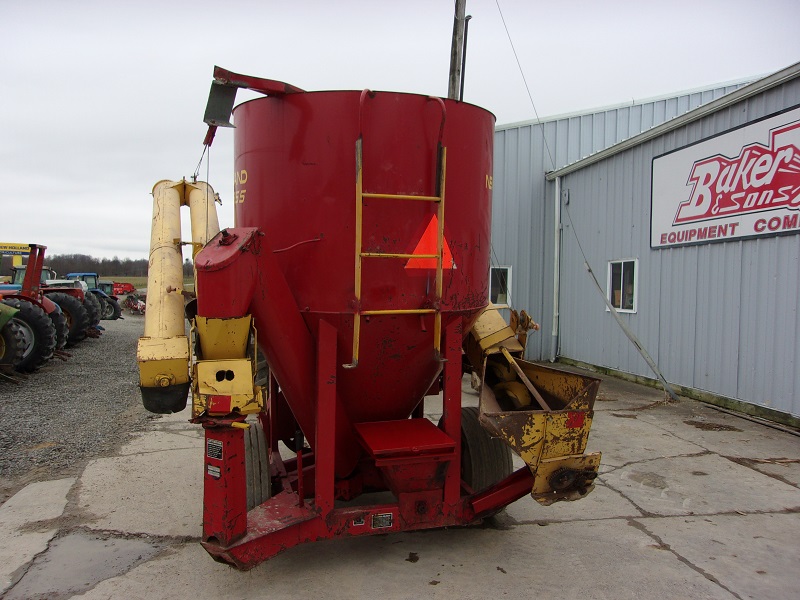 Used new holland 355 grinder mixer is for sale at baker and sons equipment in ohio