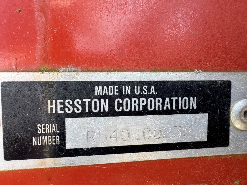 1990 hesston 540 round baler for sale at baker and sons in ohio