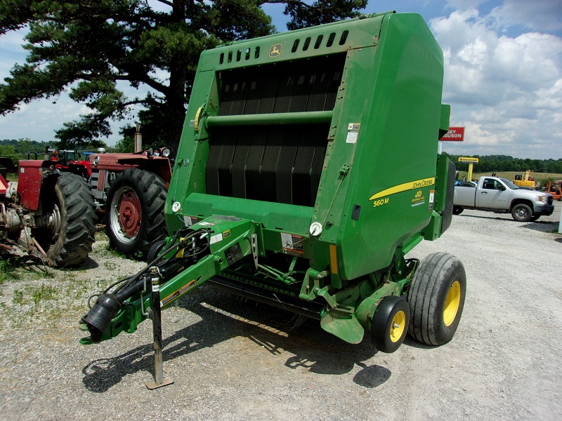 2018 john deere 560m round baler for sale at baker and sons equipment in ohio