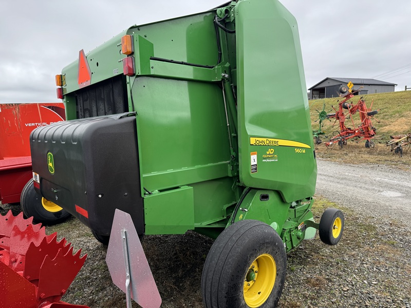 2018 john deere 560m round baler for sale at baker and sons equipment in ohio