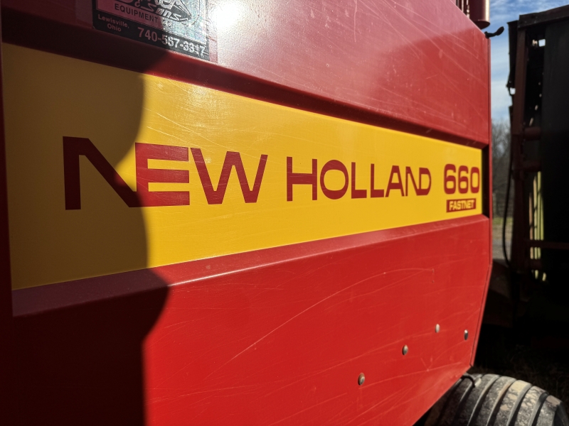 1995 New Holland 660 round baler for sale at Baker & Sons Equipment in Ohio