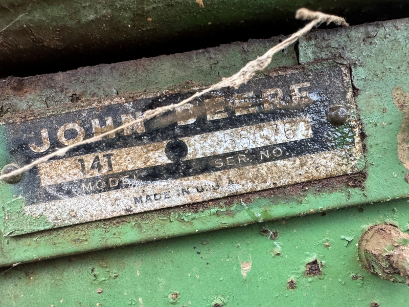 Used John Deere 14T square baler for sale at baker & sons in ohio