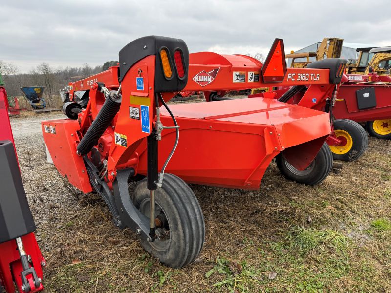 2016 Kuhn FC3160TLR disc mower conditioner in stock at Baker and Sons in ohio