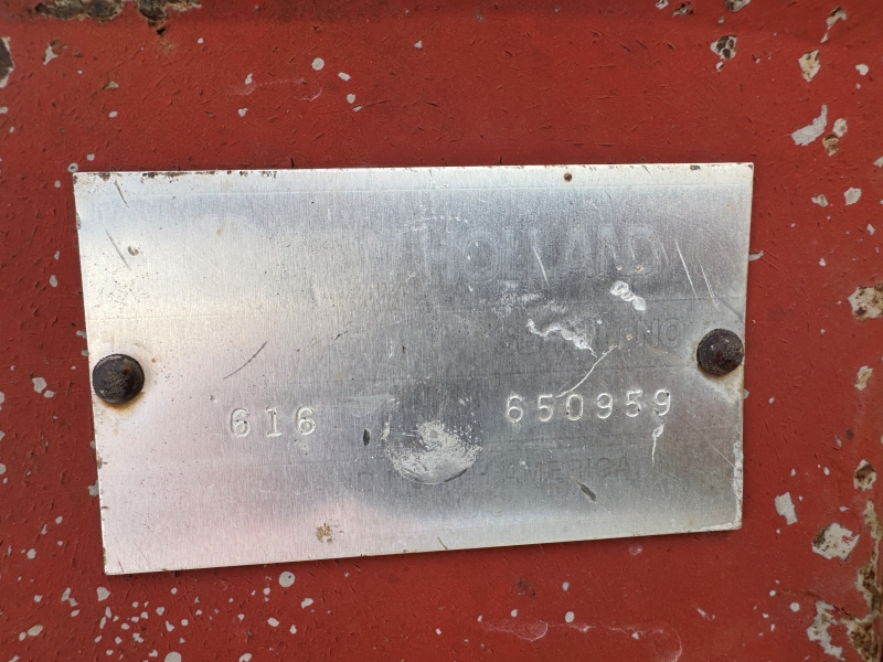 2001 New Holland 616 disc mower for sale at Baker and Sons in Ohio