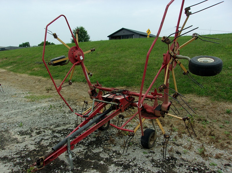 Used Tonutti GT500 tedder in stock at Baker & Sons Equipment in Ohio